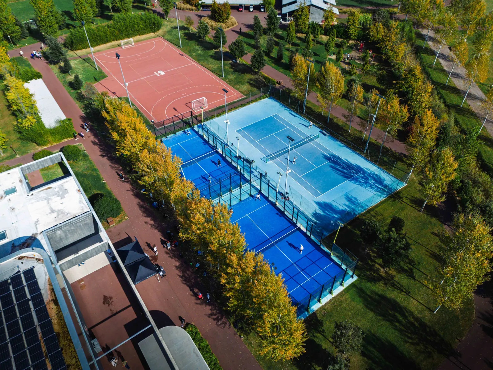 Campi da padel dall'alto